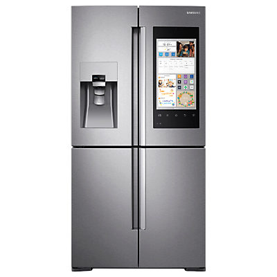 Samsung RF56M9540SR/EU Family Hub Smart Fridge Freezer, A+ Energy Rating, 90cm Wide, Stainless Steel